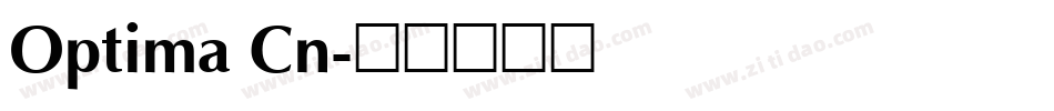 Optima Cn字体转换